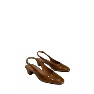 NEW ANNE THOMAS women's anita slingback pump in safari lodge